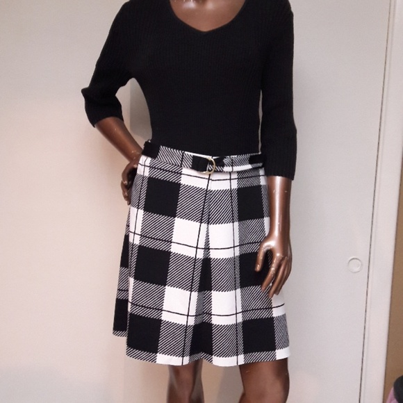 Worthington Summer Plaid A-line Skirt - Picture 2 of 4